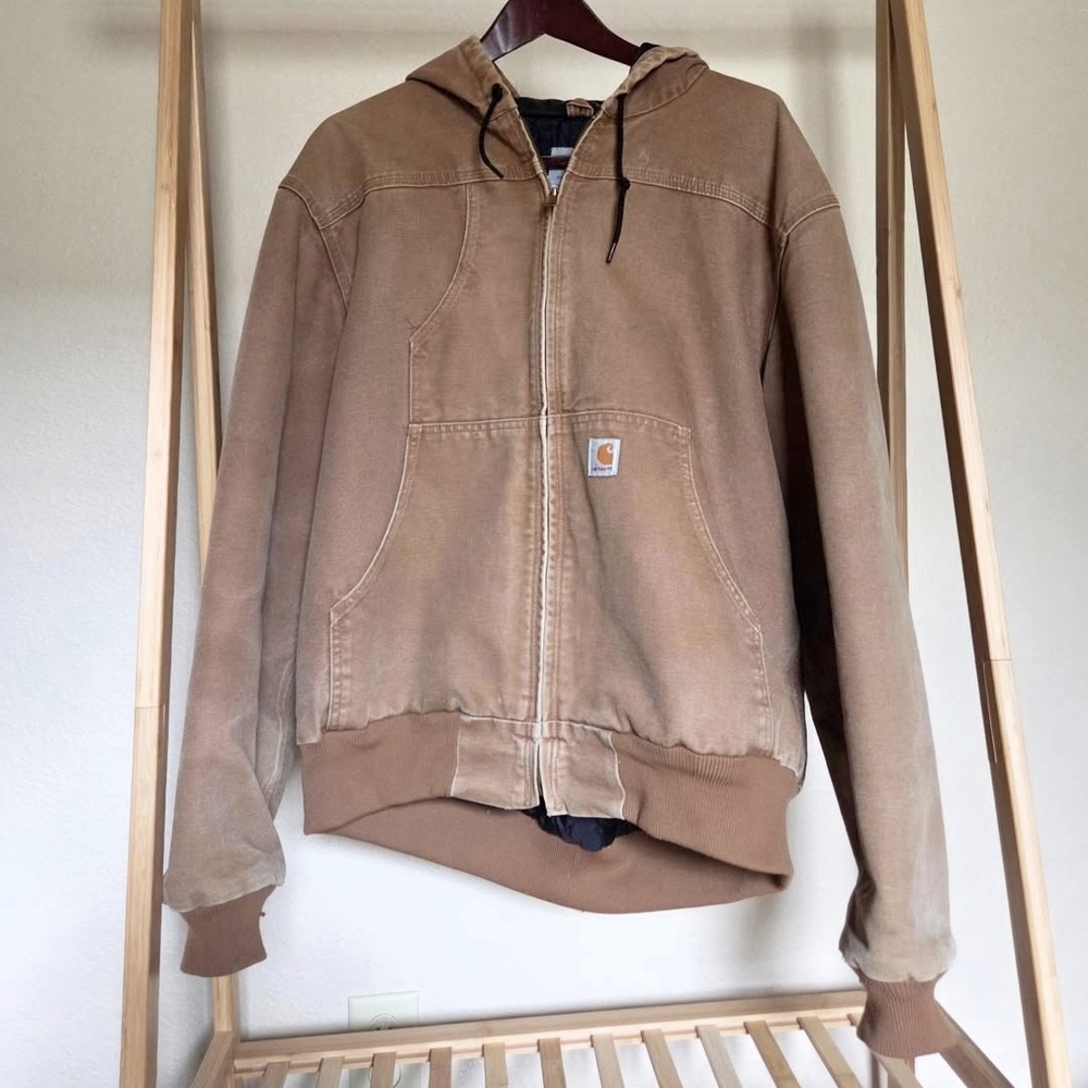 Carhartt Brown Hooded Work Jacket